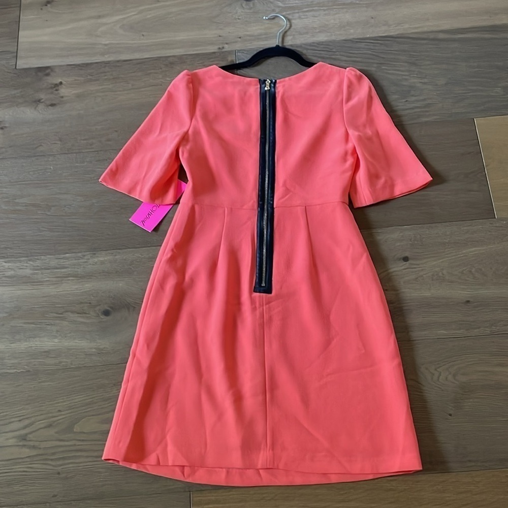 Betsey Johnson Orange/Coral Sheath Dress Size 4 NWT - Picture 10 of 13